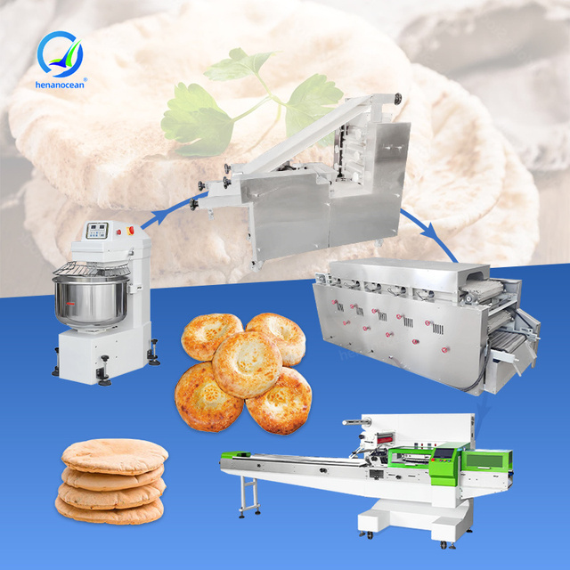OCEAN Industrial Naan Pita Bread Maker Machine Fully Automatic Chapati Make Machine for Sale