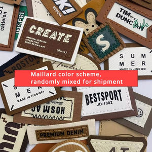 Etiquetas de ropa tejidas Etiquetas de ropa autoadhesivas de moda Rectángulo Cuadrado Corte láser Fabricante de pantalla de seda Etiqueta tejida - Product Image 5