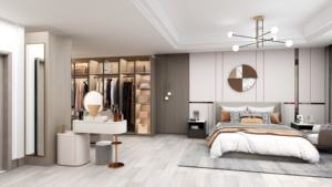 Armadio moderno con Design in vetro e legno guardaroba - Product Image 6