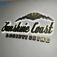 Enseigne murale de réception pour salon de beauté, lettres 3D en acrylique personnalisées rétroéclairées par LED, logo de marque intérieur pour l'aménagement de salon