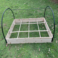XWP025 grand lit de jardin extérieur avec revêtement en PVC sol de jardinière de légumes en bois de sapin pour la plantation de Pot de fleur de pépinière à la maison