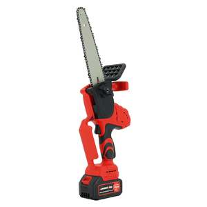 Mini tronçonneuse sans fil de 8 pouces, tronçonneuse portable, batterie 21v, tronçonneuses électriques sans balais pour la coupe des arbres - Product Image 1