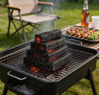 Machine de pressage hexagonale pour charbon de bois, briquettes de charbon de bambou de haute qualité pour barbecue, prix du charbon par tonne