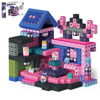 Bloques de Construcción Magnéticos Dark Castle de 0.8 Pulgadas, 100 Piezas, Juguetes de Cubos de Plástico con Luz LED 3D para Niños, EN71 CE CPC ASTM UKCA