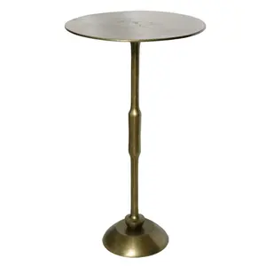 リビングルーム用ソリッドアルミニウムゴールドアンティークサイドテーブル新しいデザインエンドテーブルホーム装飾リビングルームサイドテーブル