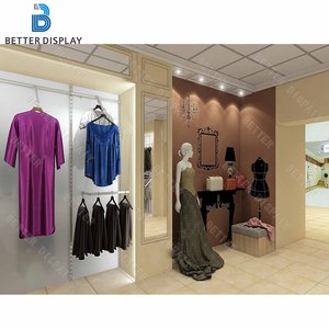 Expositor <span class=keywords><strong>de</strong></span> Ropa <span class=keywords><strong>de</strong></span> Acero para Hombre y Mujer a Precio Competitivo, con Gabinete para Zapatos y Bolsas, Mostrador para Tienda - Product Image 5