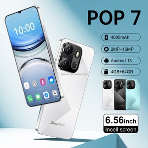 ZNNXECC POP7 4+64 Go, grand écran HD de 6,6 pouces, processeur Octa Core français, déverrouillage facial, LTE, exclusivité commerce extérieur, vente en gros à bas prix - Product Image 3