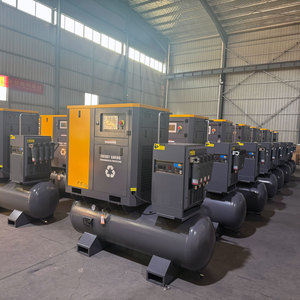 เครื่องอัดอากาศแบบสกรู 4-in-1 ใช้ไฟ AC แบบอยู่กับที่ ถังขนาด 500 ลิตร กำลังไฟ 22 กิโลวัตต์ 30 แรงม้า 7/8/10/12 บาร์ 16 บาร์ ระบายความร้อนด้วยอากาศ - Product Image 4