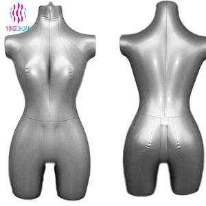 หุ่นโชว์เสื้อผ้าผู้หญิงครึ่งตัวแบบเป่าลม PVC ขายส่ง - Product Image 4