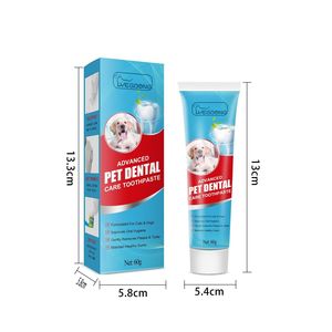 Kit de soins dentaires pour animaux de compagnie : <span class=keywords><strong>dentifrice</strong></span> et brosse – Fournitures exclusives pour l'hygiène buccale des chiens - Product Image 1