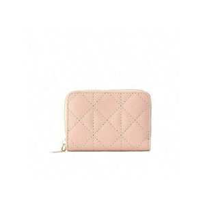 Cartera de PU Acolchada Rosa para Mujer, con Múltiples Ranuras para Tarjetas, Ligera, Impermeable, Moderna, Linda, Elegante y Multifuncional con Cierre - Product Image 1