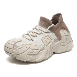 2025 Summer Sports Casual <b>Shoes</b> with Anti-Slip Wear-resistant Thick Soles and Elevated Design Fly WeaveWalking style <b>shoes</b> - Product Image 1