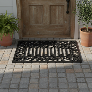 Paillasson rectangulaire en fonte de cuivre CT, fait main, robuste, antidérapant, pour porte d'entrée extérieure - Product Image 4