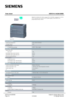 Controlador PLC Siemens 6ES7214-1AG40-0XB0 CPU 1214C 14DI/10DO/2AI PROFINET Nuevo en Stock