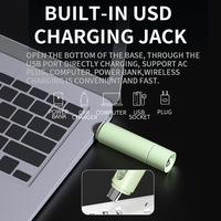 Senter LED Mini Isi Ulang USB Type-C Lampu Darurat Lampu Pintu Bodi ABS Tahan Air IP44 COB LED Dapat Diredupkan