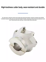 Fraise à face indexable à 90 degrés 400R APMT1604 pour fraisage à épaule carrée, fraiseuse CNC, tête de fraise