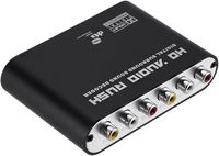 Decodificador de Audio DTS Dolby / AC-3 de 5.1 Canales, Conversión de Fibra Óptica Digital / Coaxial a Analógico RCA Lotus Head