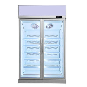 Refrigerador Exhibidor de Doble Puerta con Enfriamiento por Aire de 1200L para Bebidas en Supermercados, Venta al Por Mayor - Product Image 1
