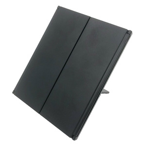 ZQGLOW 현대적인 디자인 3 중 여행 LED 조명 빛나는 데스크탑 메이크업 화장대 거울 공주 스타일 ABS + 유리 화이트/블랙/레드 - Product Image 4