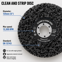 Disque abrasif REX Ceramic Grain 115x3.0mm 4.5 pouces certifié TUV ISO pour le décapage de la rouille et de la peinture sur métaux lourds