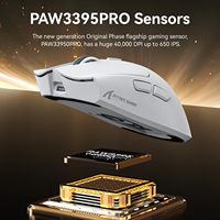 Souris de jeu sans fil ATTACK SHARK X1 avec station de charge RGB Capteur PAW3395 PRO Souris d'ordinateur tri-mode ultra légère