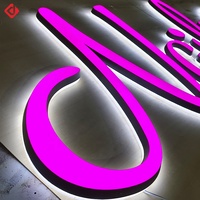 GZDEAR Fabricant personnalisé LED 3D Outdoor Metal Mini Letter Signage Stainless Steel Letter Signs pour les entreprises
