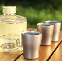 10ml titane Mini vin boire tasse tireurs petite fantaisie Tequila whisky verres à liqueur verres Ti9304