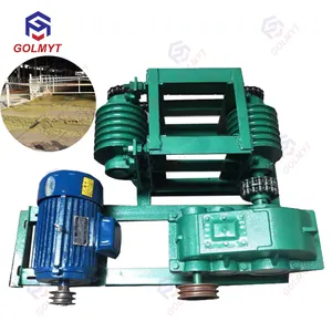 Automatic Cow dung manure dewatering machine dung floor cleaner slurry scraper
