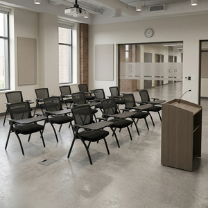 Silla de Oficina Ergonómica Moderna para Sala de Conferencias, Apilable, Plegable, de Malla, para el Hogar, Universidad, Aula y Estudiantes Universitarios XY-002B E - Product Image 1