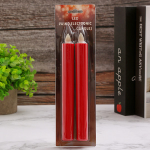 Flameless điện USB pin Powered Báo Chí Nến nhấp nháy Wick Led dài taper nến ánh sáng với bộ đếm thời gian - Product Image 6