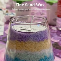 Kit DIY Bougie en Poudre de Sable en Forme de Tasse Personnalisée - Cire de Sable Colorée pour Peinture sur Sable et Aromathérapie pour Décoration d'Intérieur et Cadeau