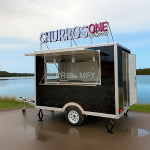 Chariot mobile de rue 2025 Mini Hot-Dog Glace Fast Food avec roues Petit camion de nourriture à vendre aux États-Unis - Product Image 1