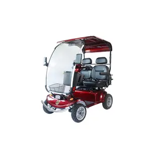 Engelli kişi yaşlı için koltuk ile 1500 W lüks taşınabilir 4 tekerlekli hareketlilik elektrikli elektrikli Scooter