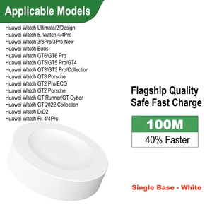 <span class=keywords><strong>Chargeur</strong></span> magnétique sans fil AISHI avec conducteur en cuivre pur pour montres GT6/GT5/GT4/GT3 et écouteurs Buds D <span class=keywords><strong>FIT</strong></span> 4 avec gaine en PVC - Product Image 6