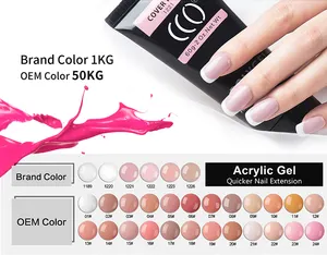 wholesale extension acrylic nail poly gel led / uv nail polish for beauty nail salon use