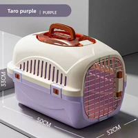 Sac de transport portable pour chat, grande taille, rectangulaire, type avion, avec toit panoramique à grille, couleurs assorties, capacité 5 kg