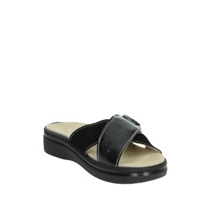Leggero e comodo pantofole Mzk65-d nero Open Toe Design per l'estate invernale all'aperto per uso esterno fodera in vera pelle in gomma - Product Image 5