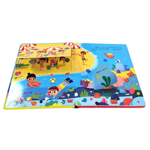 Servicio de impresión personalizado de fábrica, libro para niños, papel brillante, cartón, libros de tablero de tapa dura para niños, libro de historietas silencioso ocupado - Product Image 1