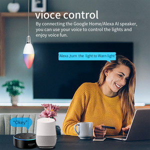 Ampoule LED Intelligente E26 RGB à Changement de Couleur Blanc Chaud et Froid, Éclairage Intelligent pour la Maison et la Chambre, Lumière Décorative avec Contrôle par Application - Product Image 5