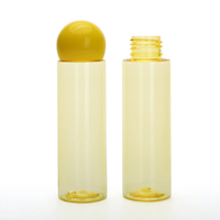 Bouteille PET vide translucide pour emballage cosmétique en plastique 50ml 60ml 100ml avec bouchon à vis à bille pour nettoyant visage, emballage personnalisé
