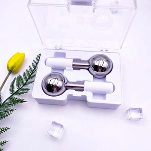 מחיר סיטונאי מותאם אישית כדורי קרח נירוסטה פנים ועיניים cryo גליס רולר קירור לטיפול בעור פנים - Product Image 6