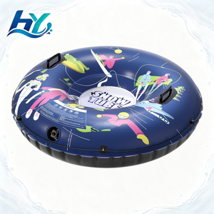Tube à neige et luge gonflables en PVC pour enfants et adultes, robustes et épaissis avec poignées solides, couleur personnalisable, jeux d'extérieur - Product Image 1