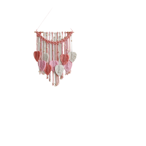 Handmade Bohemian <b>Leaf</b> Tapestry <b>Wall</b> Hanging Luxury Cotton Macrame <b>Decor</b> with Fringe Living Room Woven Art USA Stock - Product Image 4
