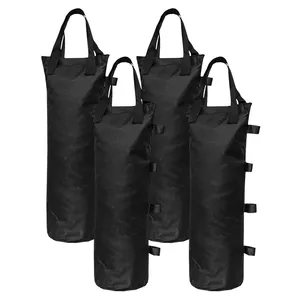 4 Uds bolsas de peso de arena pesas de pierna para carpa de dosel emergente parasoles paraguas bolsa de pies ponderados