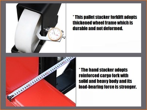 Của nhãn hiệu <span class=keywords><strong>Stacker</strong></span> nhà sản xuất cung cấp Tay công nghiệp stackers 2 tấn 1.6 mét nâng chiều cao tay <span class=keywords><strong>Stacker</strong></span> 500/100/ 2000/3000kg - Product Image 3