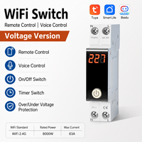 Protecteur de tension intelligent Wi-Fi en gros, dispositif de protection contre les surtensions et les sous-tensions réglable avec écran LCD