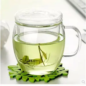 500ml Tea Mug Glass Tea Infuser Cups With Strainer And Lid