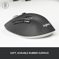 Nuevo Ratón Inalámbrico Multidispositivo Logitech M720 Triathlon con Desplazamiento Hiper-Rápido, Batería de 24 Meses, Bluetooth y USB Unifying para PC