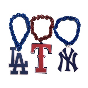 Colliers en mousse EVA 3D avec logo d'équipe de baseball <span class=keywords><strong>MLB</strong></span> en gros, grand fan, style hip-hop, bijoux de mode, pendentif New York Yankees - Product Image 1