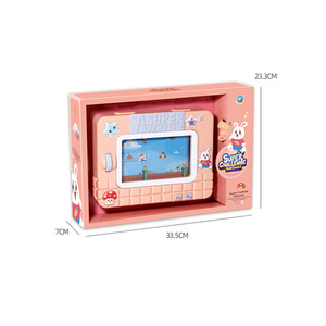 Consola de juegos portátil Super Adventure para niños de 4 a 6 años, juego de parkour con batería eléctrica, azul y rosa - Product Image 4